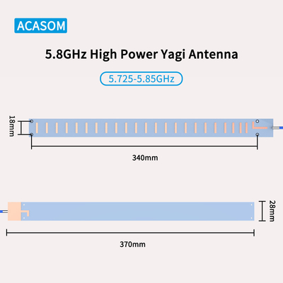 High Performance 5850MHz High Gain FPV Directional Antenna Easy Setup