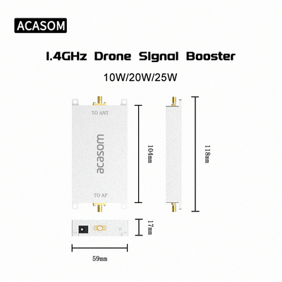 Efficiency 45% 40dBm 1.4GHz RF Bidirectional Amplifier Module For Wireless Extender